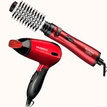 Kit Secador Bivolt Sc-10 E Escova Rotativa Er-11 Mondial Kit Secador Bivolt Sc-10 E Escova Rotativa Er-11 Mondial