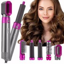 Kit Secador de Cabelo 5 em 1 Seca Escova Modela 110V Profissional Inova