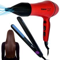 Kit secador de cabelo taiff profissional e chapinha bivolt