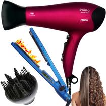 Kit secador de cabelos pro e difusor e chapinha com selagem - Philco