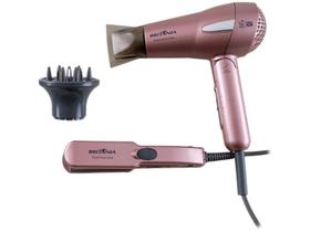 Kit Secador e Chapinha Britânia Travel Rose Gold Kit Secador e Chapinha Britânia Travel Rose Gold