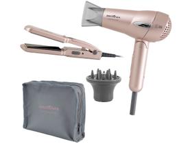 Kit Secador e Chapinha Britânia Travel Rose Gold