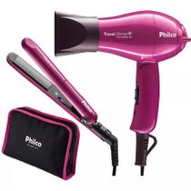 Kit Secador E Prancha Travel Shi. 051503045 Philco