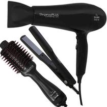 Kit Secador GAMA 127V 2100W + Chapinha Prancha TAIFF Alisadora + Escova Secador Modelador 1300W GAMA Kit Secador GAMA 127V 2100W + Chapinha Prancha TAIFF Alisadora + Escova Secador Modelador 1300W GAMA