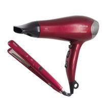 Kit Secador + Prancha Philco PKT3250 Cherry Tourmaline Íon Função Cool Shot voltagem:220V Kit Secador + Prancha Philco PKT3250 Cherry Tourmaline Íon Função Cool Shot voltagem:220V