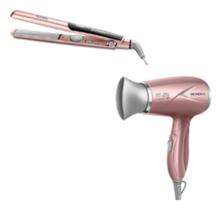 Kit Secador SC-47 e Prancha P-20 Bivolt Mondial Rose Bivolt Kit Secador SC-47 e Prancha P-20 Bivolt Mondial Rose Bivolt