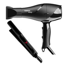 KIT - SECADOR TAIFF PROFISSIONAL EASY 1700W 127V + PRANCHA GAMA ELEGANZA PLUS 210ºC BV