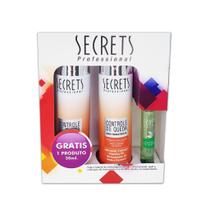 Kit Secrets Controle de Queda - Shampoo, Condicionador e Tônico 30ml - Secrets Professional