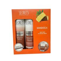 Kit Secrets Mandioca - Shampoo, Condicionador e Mini Máscara 60g - Secrets Professional