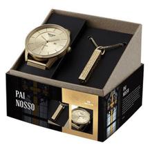 Kit seculus masculino dourado pai nosso com colar 44041gpskda1k1 Kit seculus masculino dourado pai nosso com colar 44041gpskda1k1