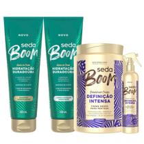Kit Seda Bom Shampoo+Condicionador 250ml + Creme Definição Intensiva 1 kilo