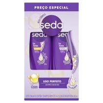 Kit Seda Cocriações Liso Perfeito Shampoo com 325ml + Condicionador com 325ml