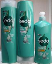 Kit Seda Shampoo + Condicionador + Creme Pentear Cachos Definidos