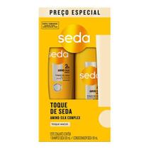 Kit Seda Shampoo Se 300ml+ Condicionador 190ml Toque de Seda Amino-Silk Amarelo