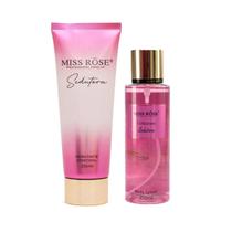 Kit Sedutora Hidratante Corporal + Body Splash Miss Rôse Kit Sedutora Hidratante Corporal + Body Splash Miss Rôse