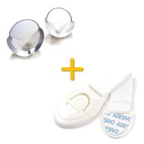 Kit Segurança Bebês - 10 Trava Gavetas, 10 Protetores Quinas