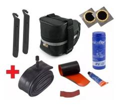 Kit Segurança Bike Bolsa De Selim Câmara 29 Espátula Remendo