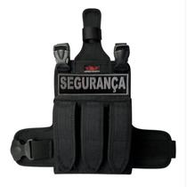Kit Segurança Bornal Tático Perna Porta Faca+ Emborrachado .