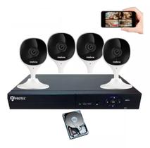 Kit Segurança Câmeras Mibo Wifi Imx C Intelbras Dvr Protec