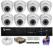 Kit Segurança Cftv 8 Câmeras Fullhd 1080p Dvr 8ch Cloud s/hd