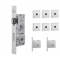 Kit Segurança Tetra Roseta Quadrada Pivotante Inox Stam