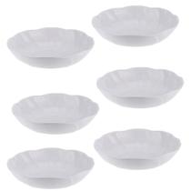 Kit Seis Saladeira Redonda de Melamina Ondulada 30 x 7,2 cm WECK