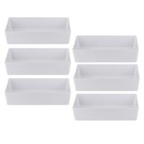 Kit Seis Tigelas de Melamina Retangular 22,7 x 15 x 5 cm - 700 ml WECK Kit Seis Tigelas de Melamina Retangular 22,7 x 15 x 5 cm - 700 ml WECK