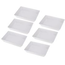 Kit Seis Travessas de Melamina Gourmet 35 x 25 x 7cm WECK
