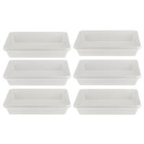 Kit Seis Travessas de Melamina Retangular Funda 30 x 22,5 x 5,7cm WECK Kit Seis Travessas de Melamina Retangular Funda 30 x 22,5 x 5,7cm WECK