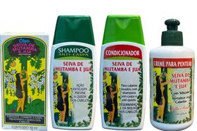 Kit Seiva De Mutamba E Juá - Sh + Cond + Oleo + Cr Pent Kit Seiva De Mutamba E Juá - Sh + Cond + Oleo + Cr Pent