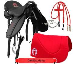 Kit Sela Confort Mangalarga Completo Vermelho + Preto Soft Passeio