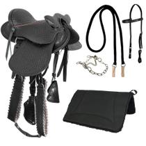 Kit Sela Infantil com Cabeça SV01018 - Preta