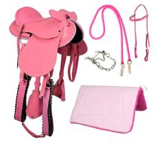 Kit Sela Rosa Infantil com Cabeça SV01019 - Rosa