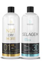 Kit Selagem 3d Alisamento Gloss+ Shampoo Anti Residuo Pré Quimica