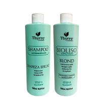 Kit Selagem Sem Formol Bio Liso Thyrre Cosmeticos 2x500ml - thyrre cosméticos