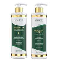 Kit Selagem Térmica Alisamento Orgânico P/ Cabelos Resistentes Afro Cacheado + Shampoo Pré Antirresíduo 500ml - Maochi Kit Selagem Térmica Alisamento Orgânico P/ Cabelos Resistentes Afro Cacheado + Shampoo Pré Antirresíduo 500ml - Maochi