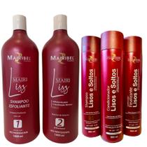 Kit Selagem Térmica Gold e Kit Lisos e Soltos Mairibel