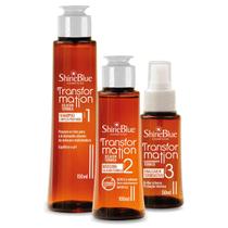 Kit Selagem Térmica Shine Blue Transformation 3 Passos