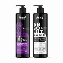 Kit Selante Capilar Progressiva Profissional Poder Anti-Frizz Matizador Absolut Açaí Raaf + Shampoo -1L
