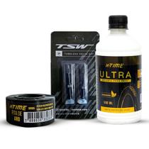 Kit Selante de Pneu Fita de Vedação Mtb Válvulas Presta Tubeless X-Time