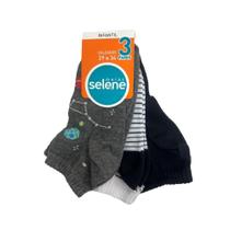 Kit Selene 3 Meias Cano Curto 2305 Chumbo Kit Selene 3 Meias Cano Curto 2305 Chumbo