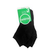 Kit Selene 3 Meias Cano Curto 2940 Preto