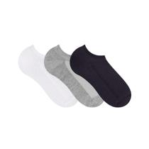 Kit Selene 3 Meias Sapatilha 4210 Preto/Branco/Mescla