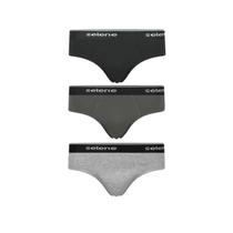 Kit Selene Cueca Slip 3 Peças 11900 Chumbo/Mescla/Preto Kit Selene Cueca Slip 3 Peças 11900 Chumbo/Mescla/Preto