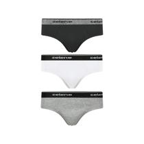 Kit Selene Cueca Slip 3 Peças 11900 Preto/Cinza/Branco Kit Selene Cueca Slip 3 Peças 11900 Preto/Cinza/Branco
