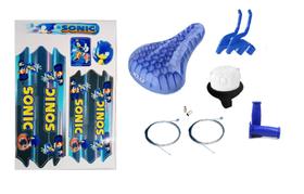 KIT Selim Adesivo C. Freio Manopla Manete Buzina Aro 16 20