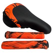 Kit Selim c/ Manopla Gts-K Tipo Ddk Bike Bmx Freeride Grau