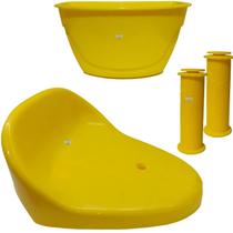 Kit Selim Cesta Manaopla Para Triciclos Nathor COR:AMARELO