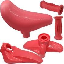 Kit Selim Manoplas Paralamas Para Bicicleta Do Aro 12 Nathor