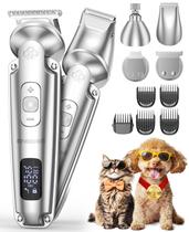 Kit sem fio Dog Clippers and Paw Trimmer one isall 4 em 1